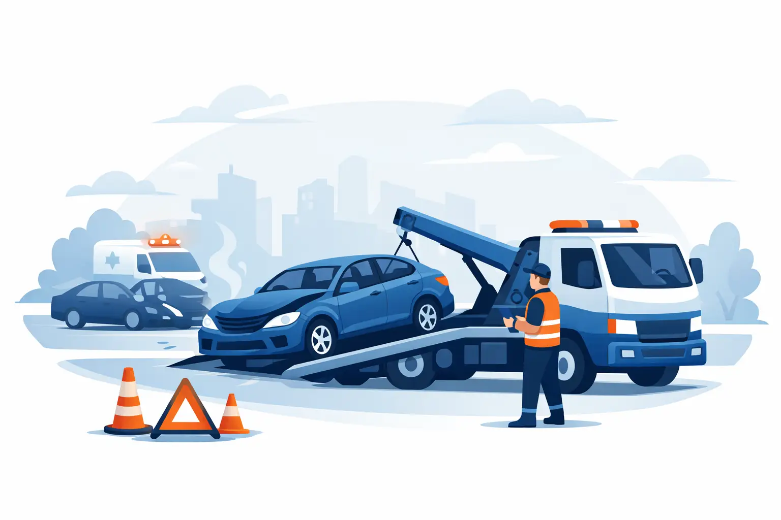 Emergency Towing After an Accident: 7 Steps